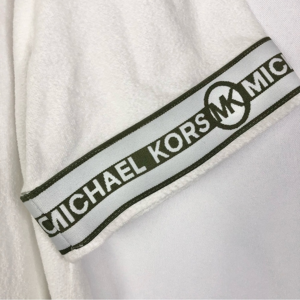 Michael Michael Kors Solid White Terry Hooded Swi… - image 5